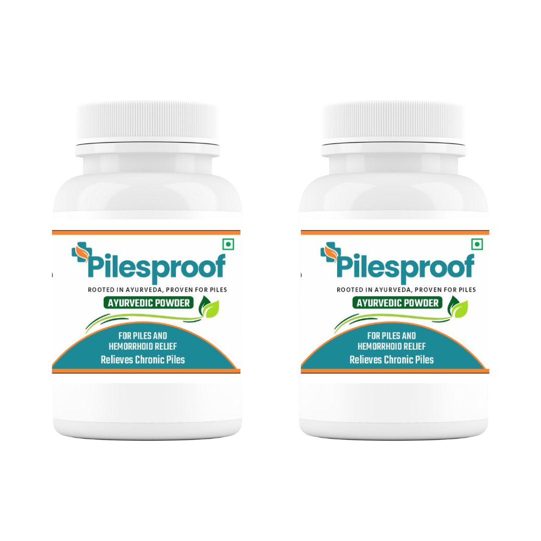 PilesProof | Ayurvedic Powder | Piles Care | 60 Days Pack | Pack of 4